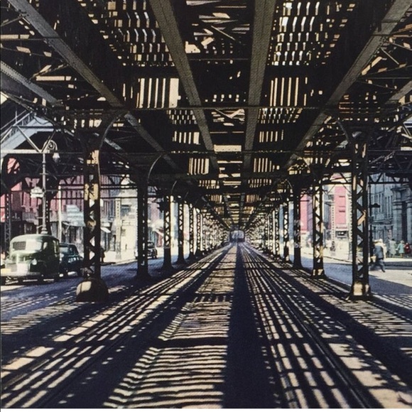 ! 1 Page/2 Sides from 1951 Photo Book, Lady in Gold Evening Gown, Third Ave View - Picture 4 of 4